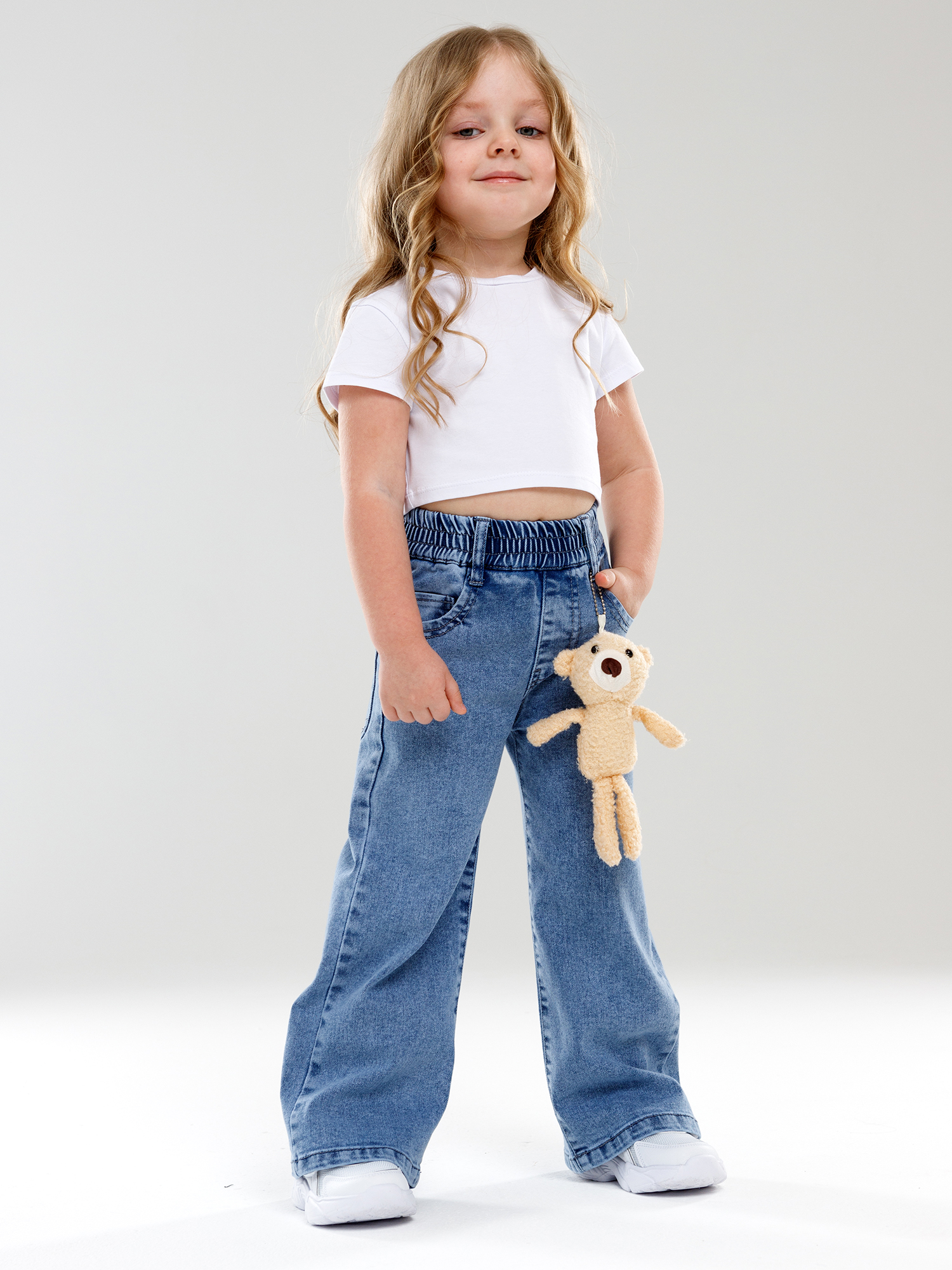 Джинсы-трубы СИНИЙ МИР WD8762-G63 - фото 1