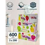 Бумажные салфетки Tokibaby 600 шт.