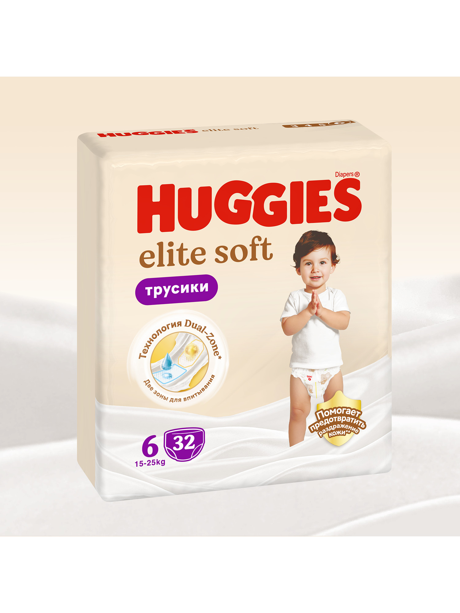 Трусики Huggies Elite Soft 6 (15-25 кг) 32 шт. - фото 2