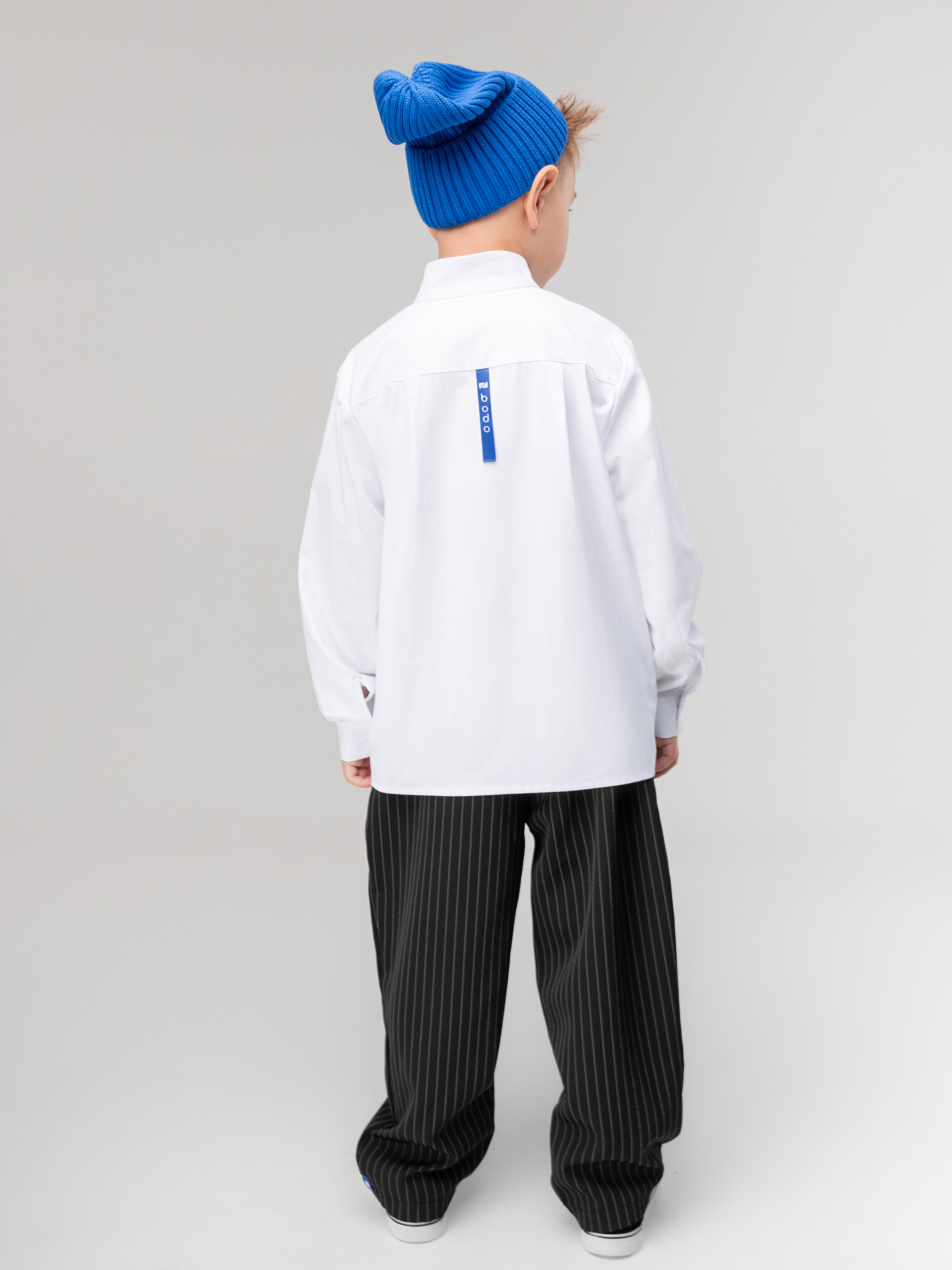 Брюки Bodo 6-638MU_черный (белый) - фото 7