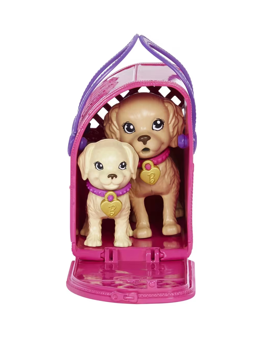 Кукла модельная Barbie Pup Adoption с питомцами HKD86 00-00019777 - фото 3