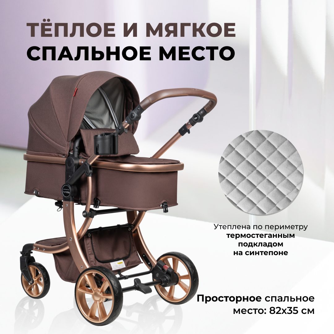 Коляска трансформер Aimile Original New Gold - фото 2