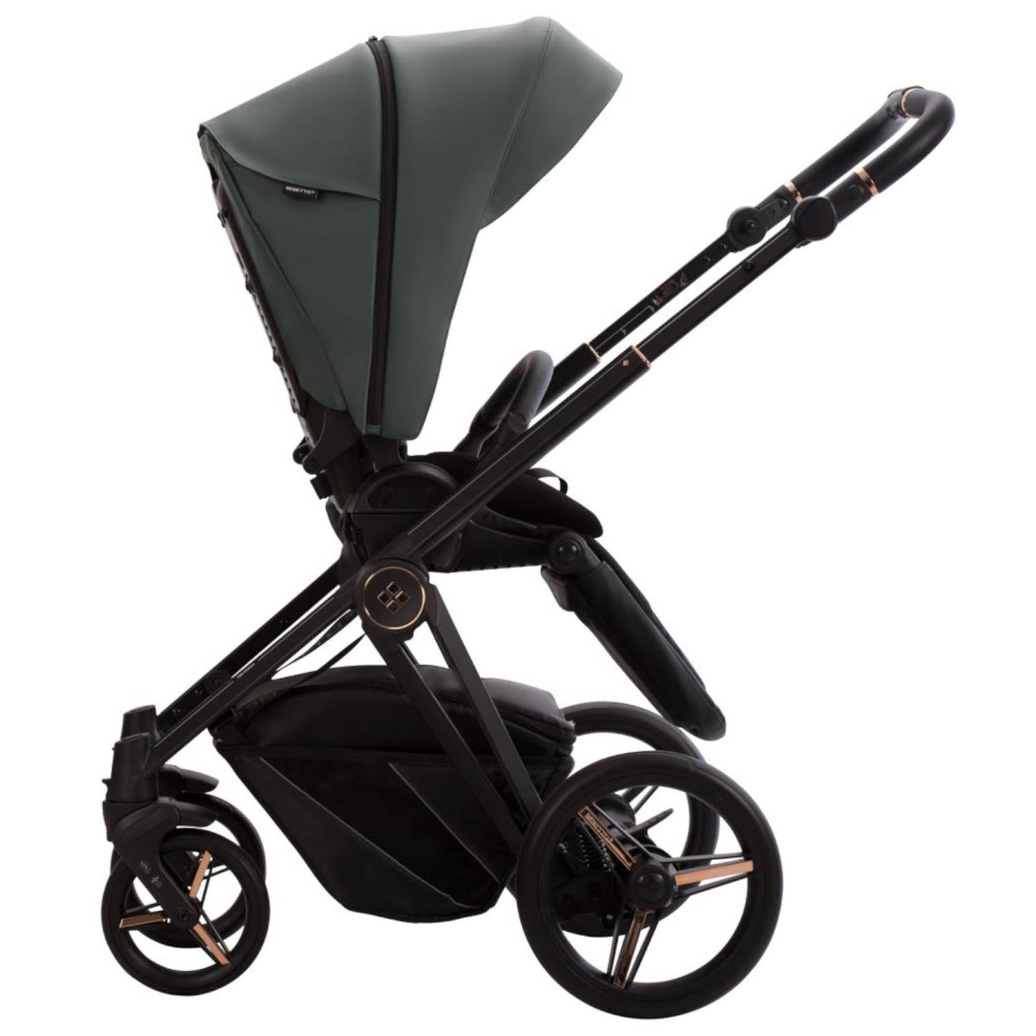 Коляска 2в1 Bebetto Monti Pro 02 Stella т.зеленый зеленый - фото 14