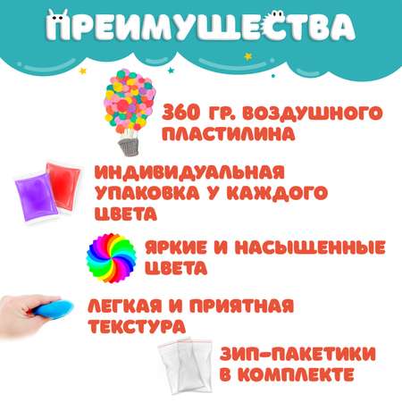 Пластилин Слепиняшка воздушный 36 цв. в ассортименте