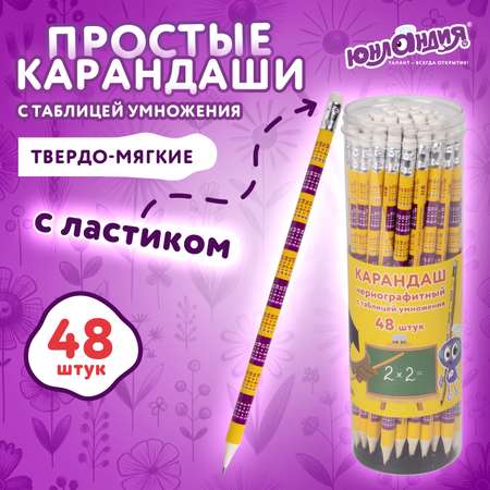 Карандаши чернографитные Юнландия 8 шт.
