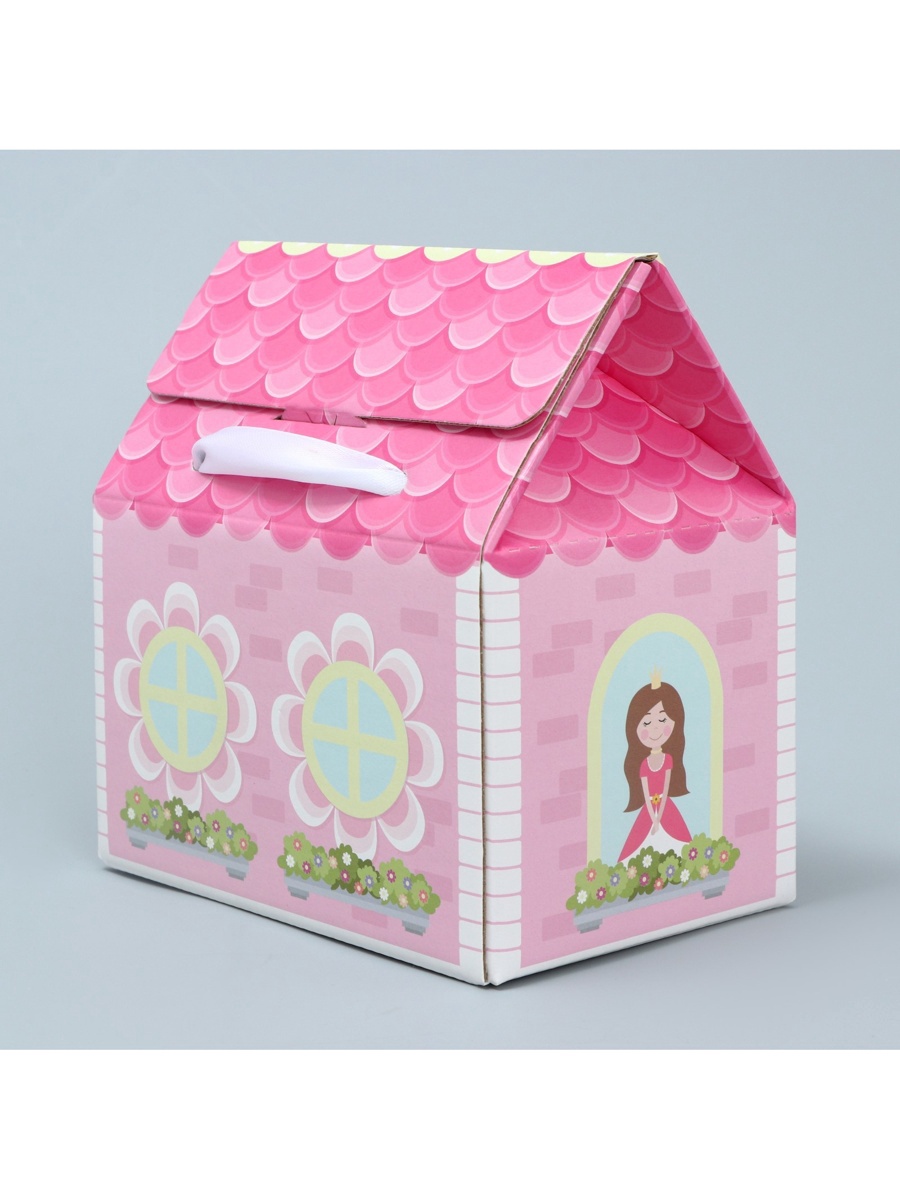 Коробка складная Дарите Счастье Домик принцессы 15 х 18 х 10 см - фото 2