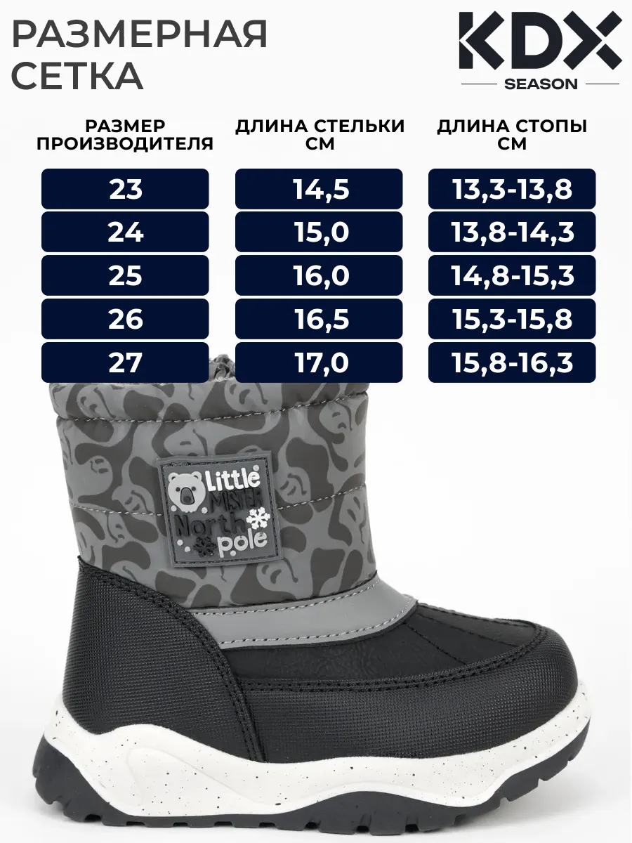 Дутики KDX FL-37 grey - фото 4