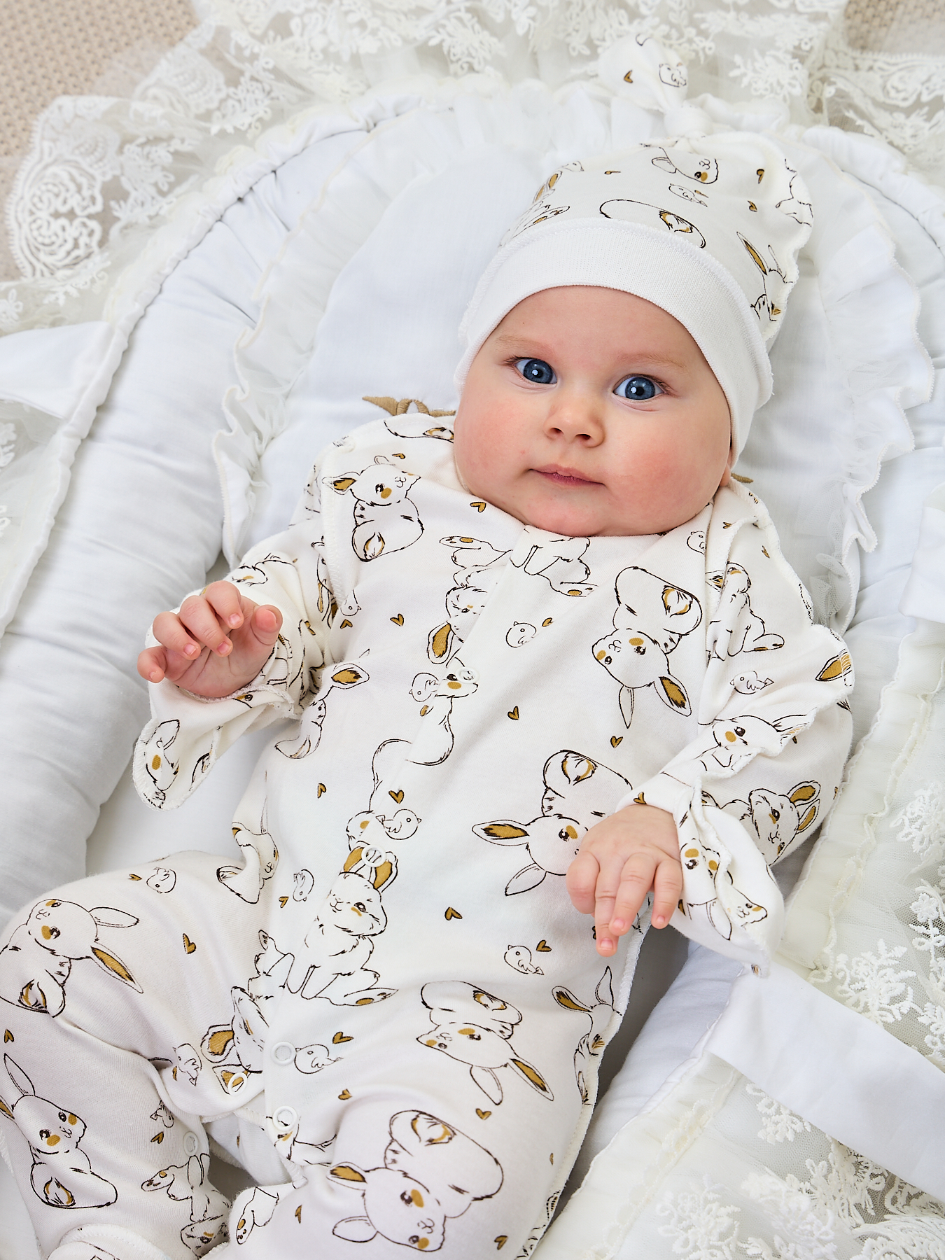 Конверт пеленальный (кокон) ТОСЯ БОСЯ белый - фото 6