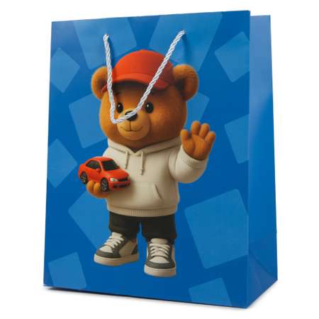 Пакет подарочный Attivio Мишка 26*32*12