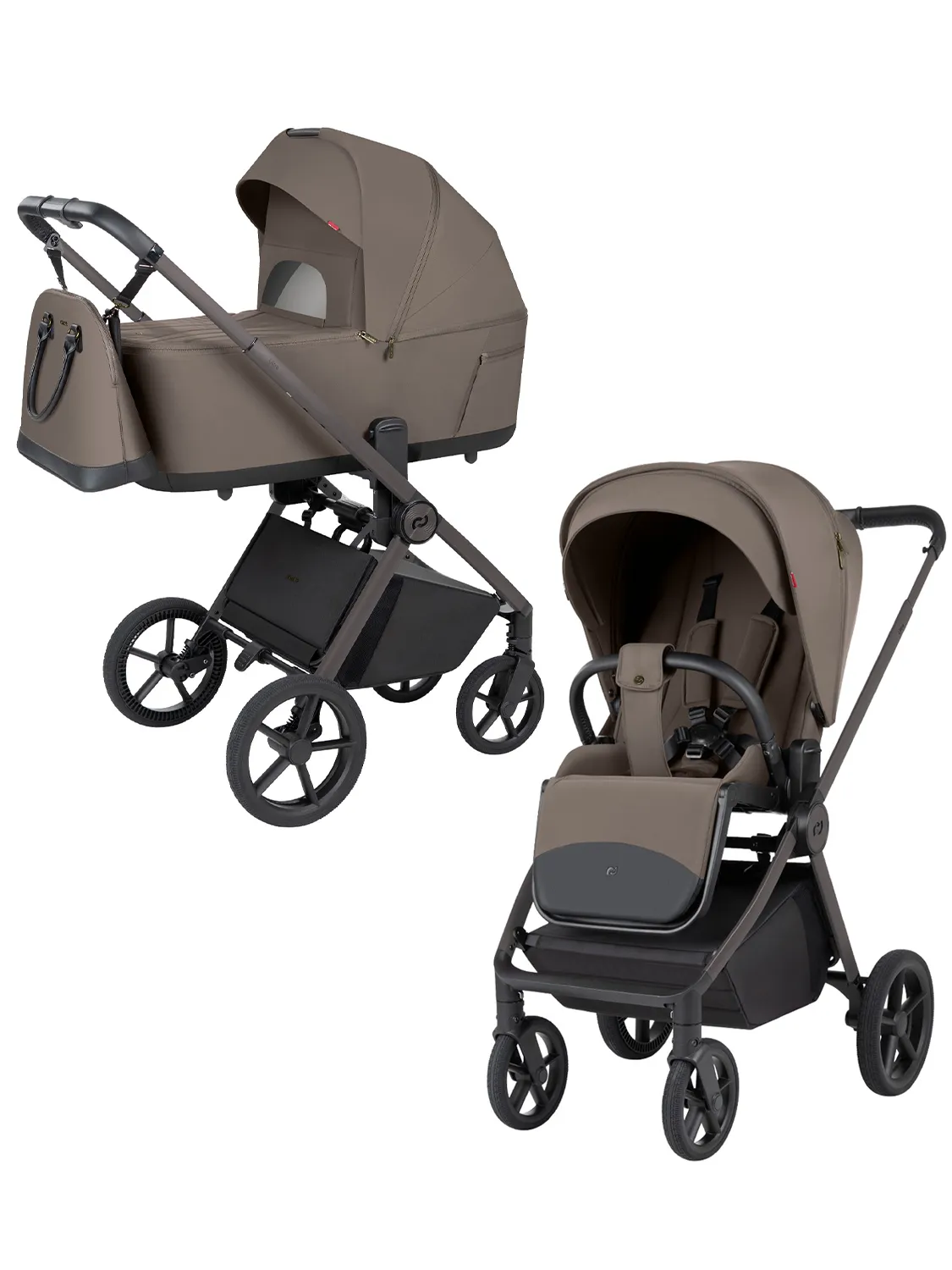 Коляска 2в1 Carrello Ultra F CRL-6556 коричневый - фото 1