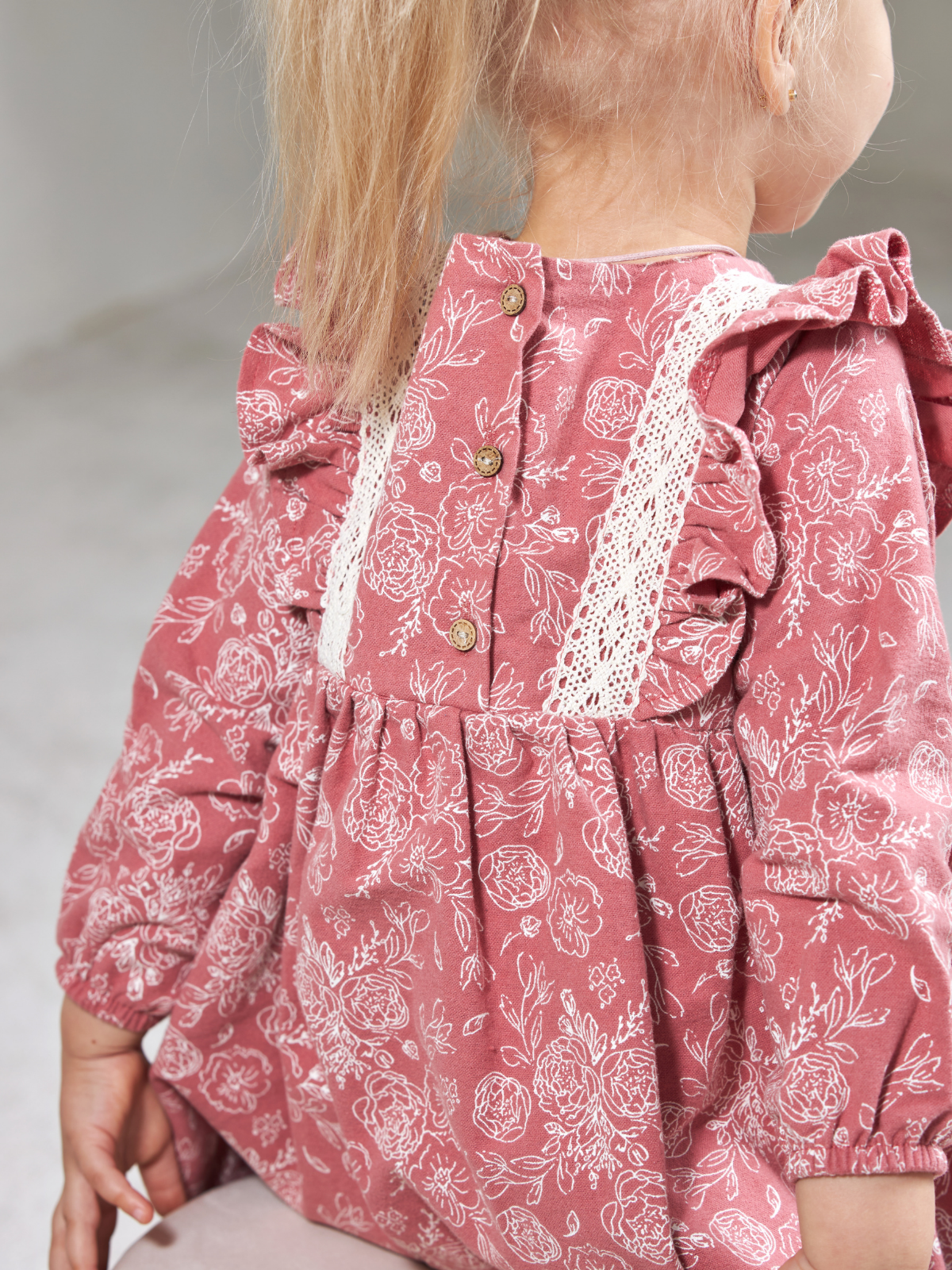 Платье MOUN платье_фланель/кружево_розы - фото 18