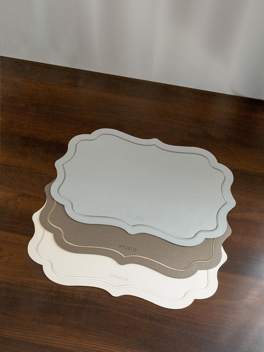 Салфетка сервировочная DeNASTIA с отстрочкой 45х30 см экокожа бронзовый E000604 - фото 4