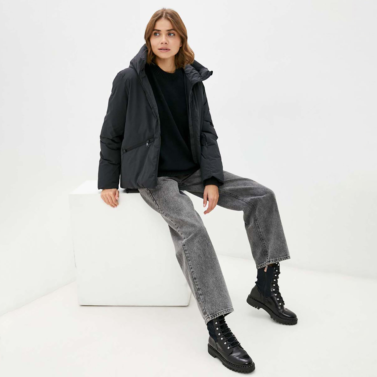 Куртка Baon B041517 / BLACK - фото 3