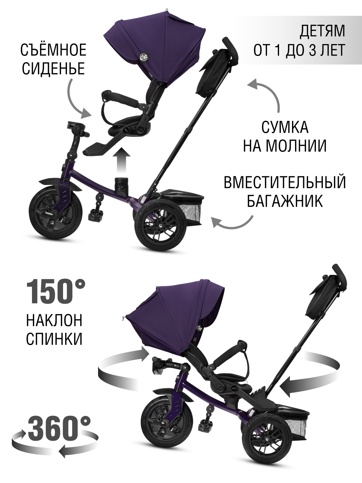 Трехколесный велосипед CITYRIDE - фото 2