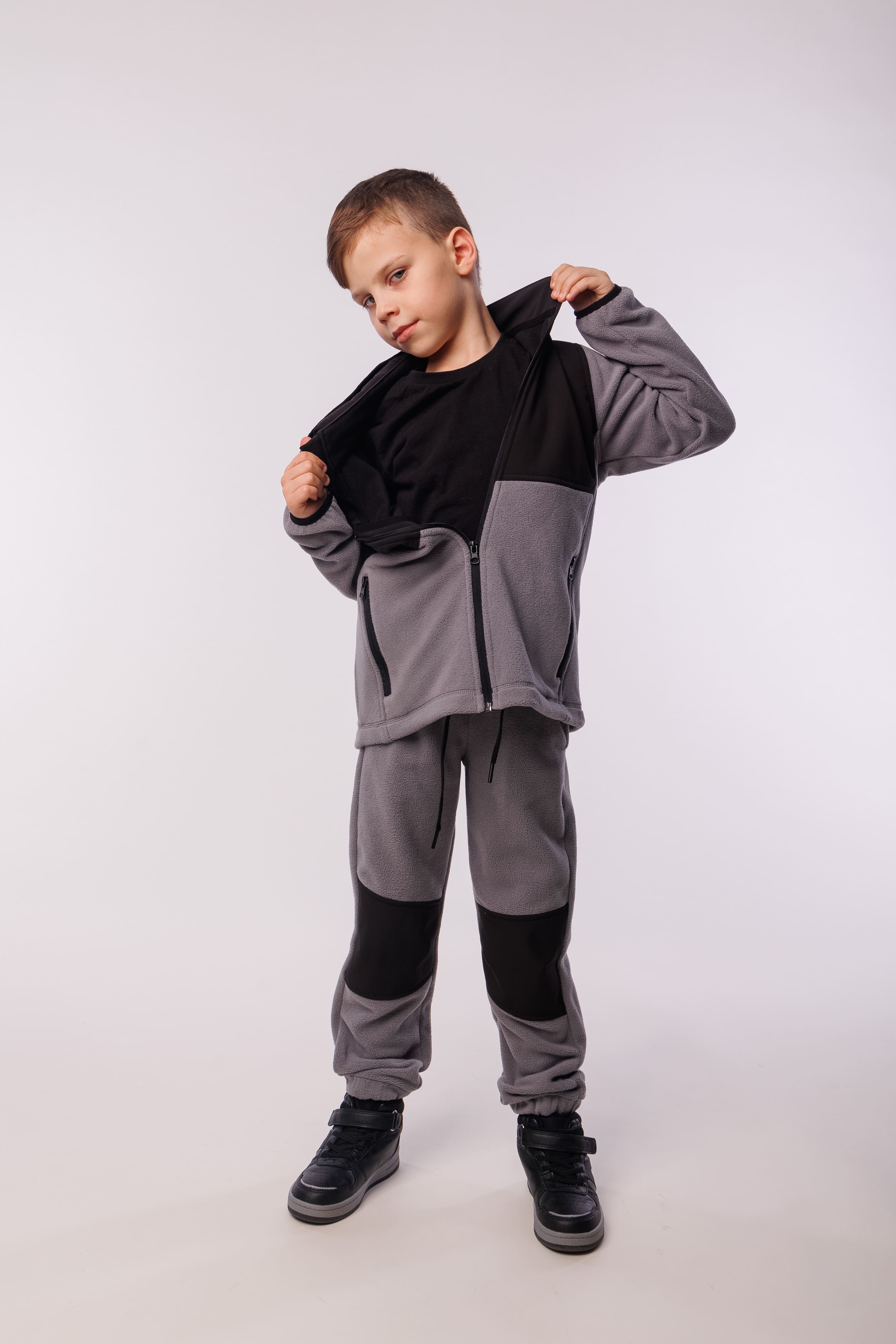 Костюм UKI KIDS 2spr24-059сер - фото 3