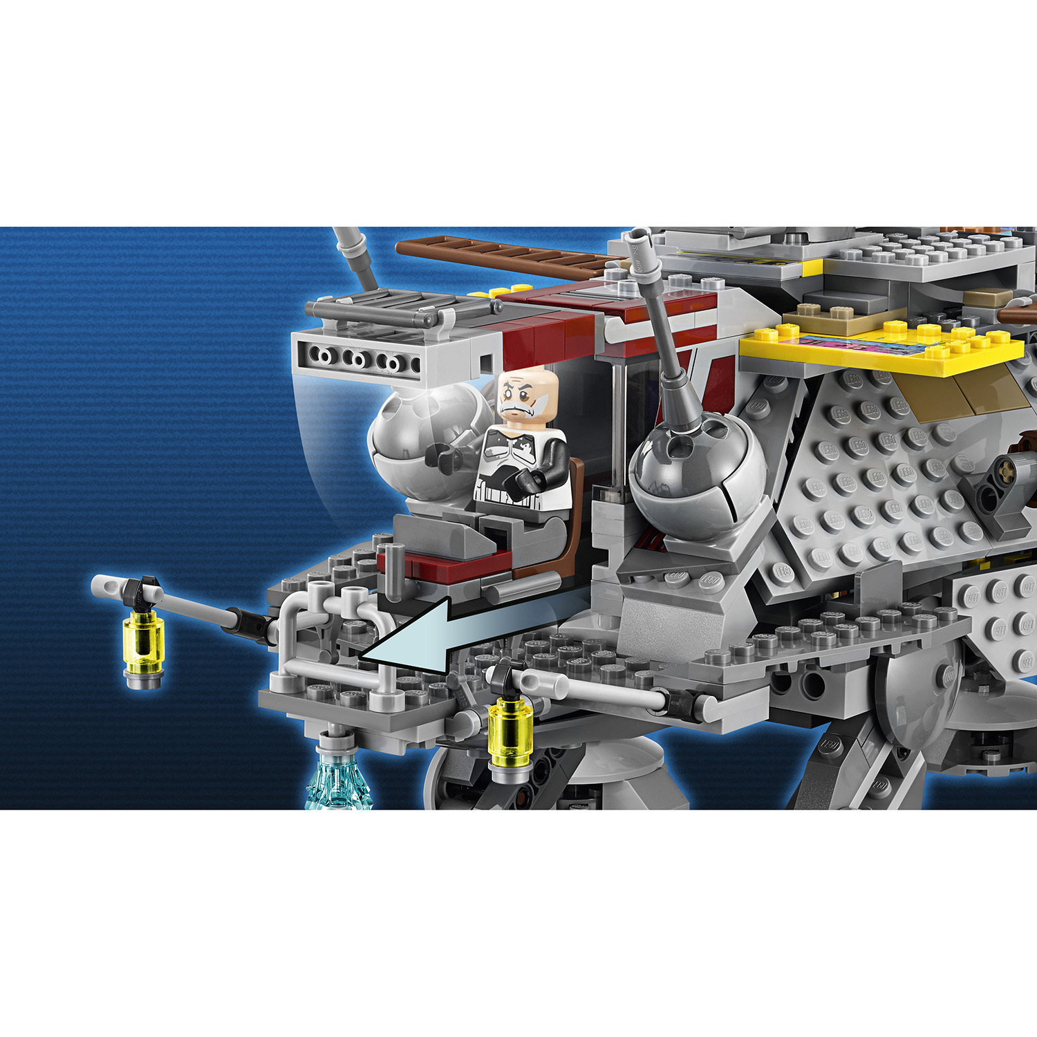 Конструктор LEGO Star Wars Вездеход AT-TE капитана Рекса блочный - фото 6