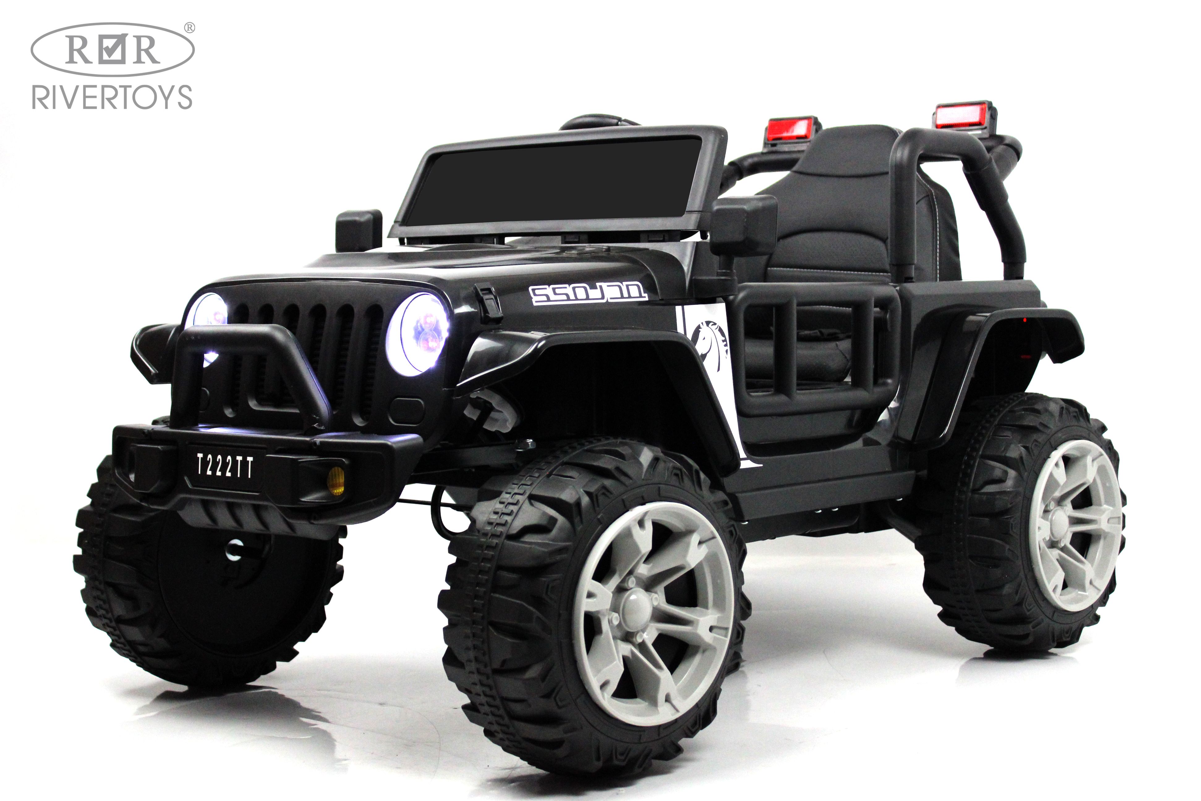 Электромобиль RIVERTOYS T222TT-4WD-BLACK С пультом ДУ - фото 24