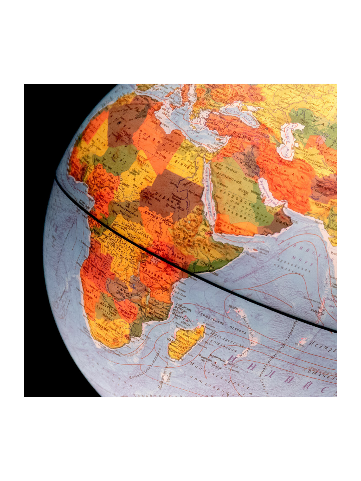 Глобус Globen интерактивный физический политический с подсветкой и VR очками 32 см - фото 24