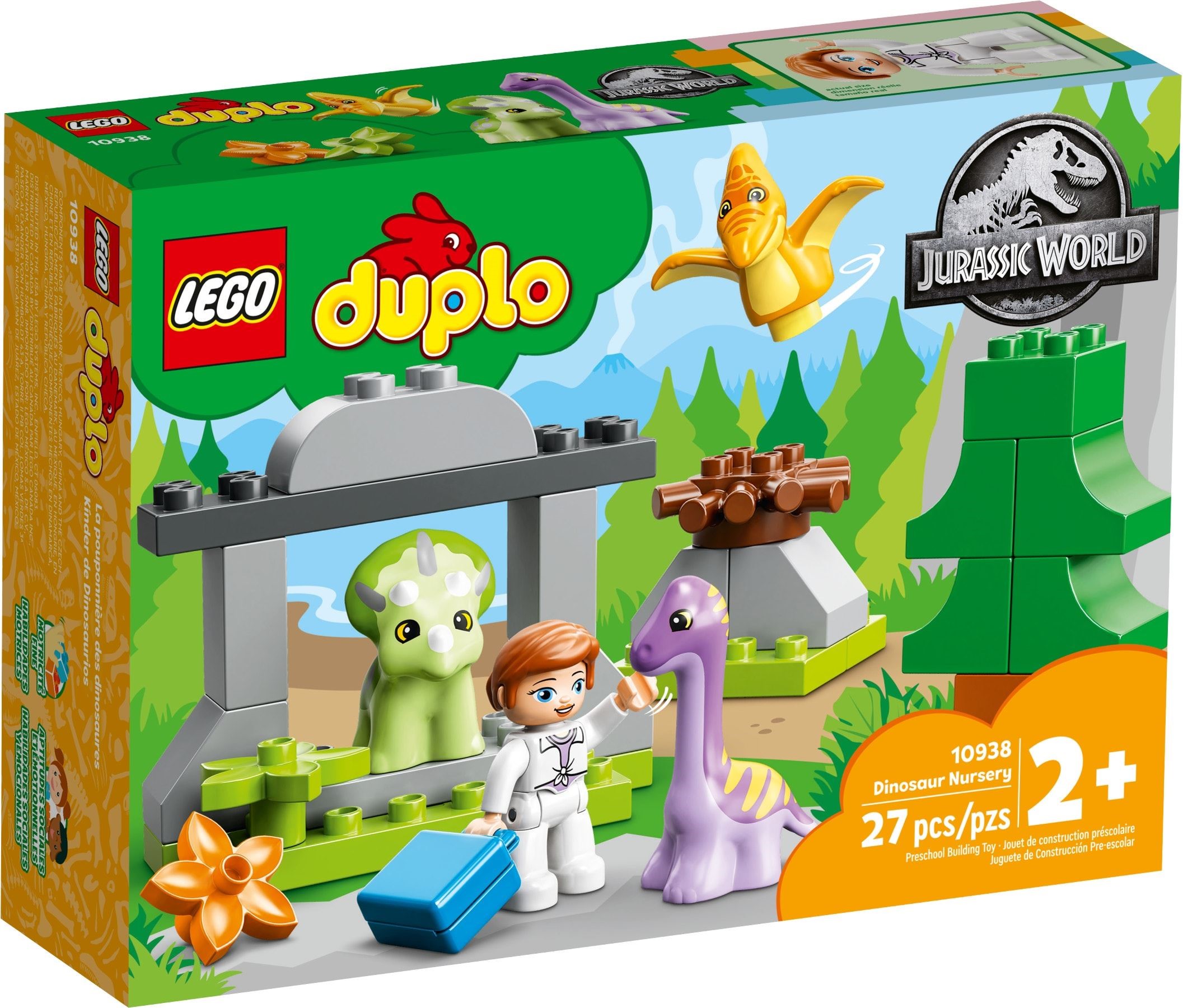 Изображение товара Конструктор LEGO DUPLO Питомник для динозавров 10938 для малышей Изображение товара Конструктор LEGO DUPLO Питомник для динозавров 10938 для малышей