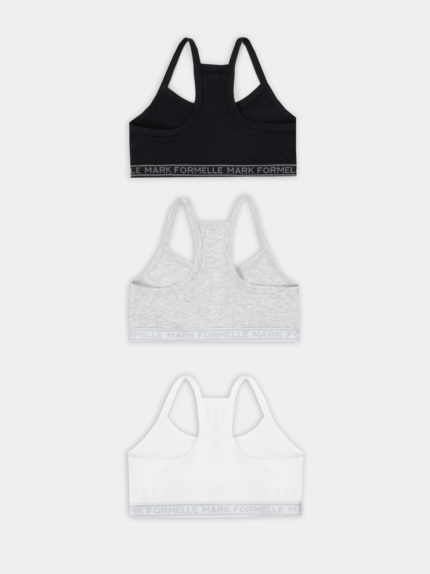 Топ 3 шт Mark Formelle (Марк Формэль) 517707-3/белый+серый меланж+черный - фото 2