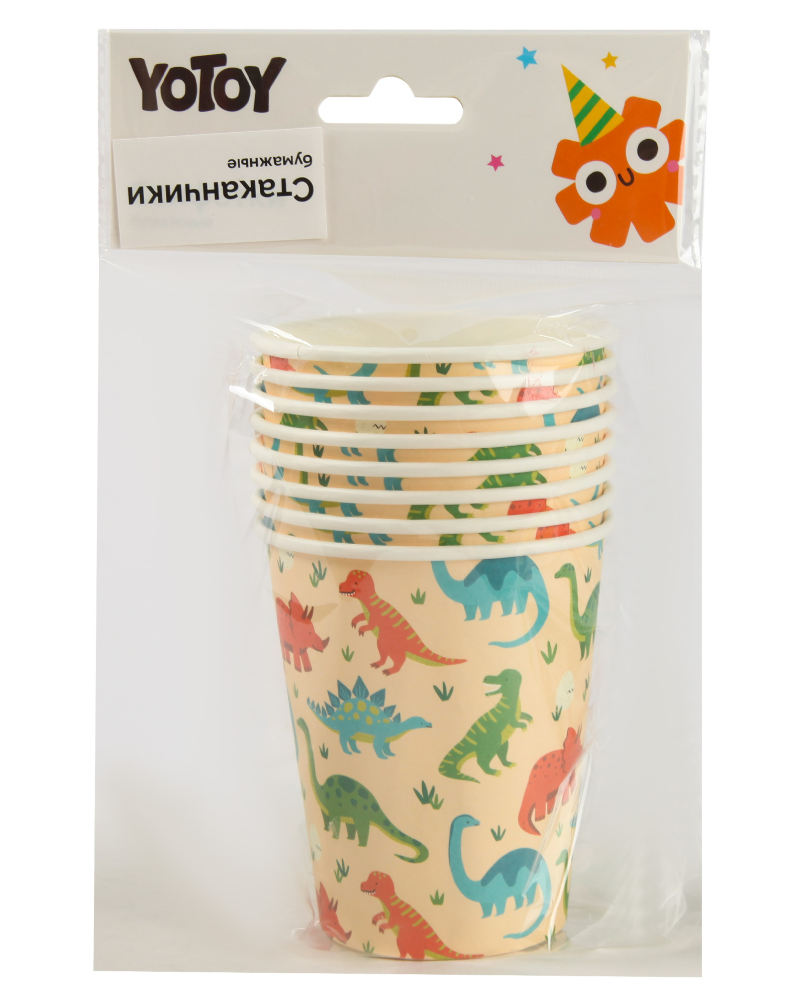 Стаканчики Yotoy Динозавры 9см 8шт - фото 6
