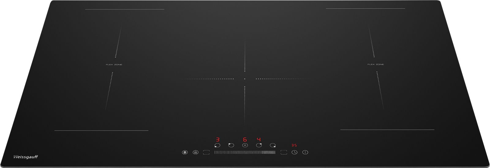 Варочная панель WEISSGAUFF HI 950 BSC Dual Flex, ширина 90 см, 5 зон, функция Flex Zone - фото 11