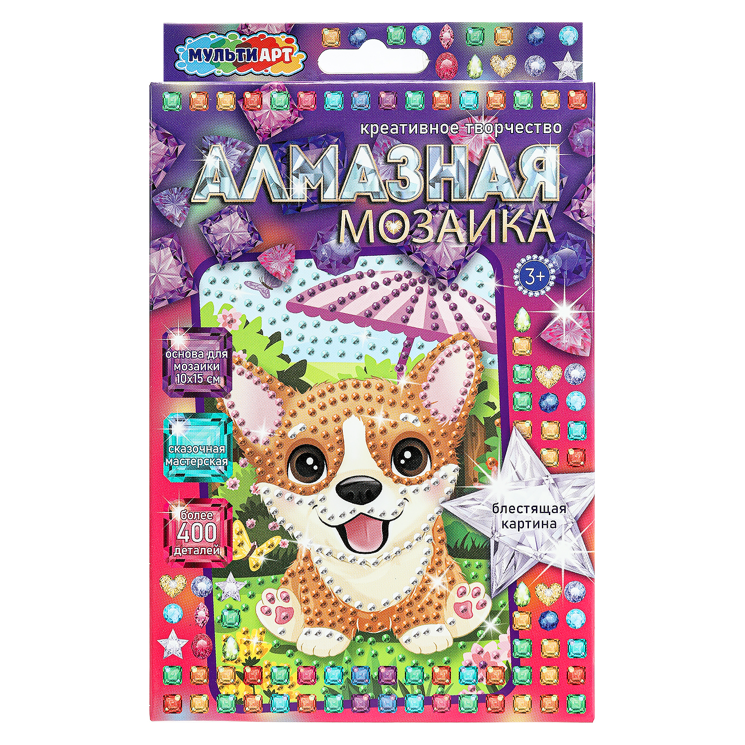 Алмазная мозаика Multiart Милая корги - фото 1