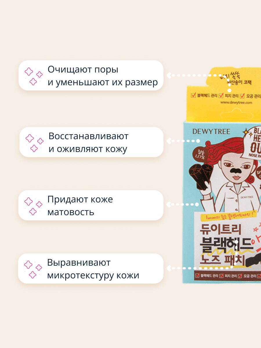 Маска DEWYTREE 10 шт. - фото 3
