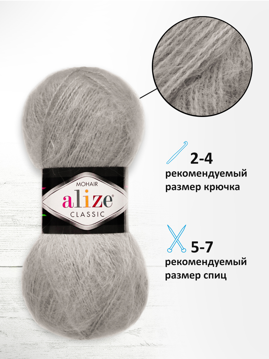 Пряжа пушистая Alize 100г 200м 5шт - фото 2