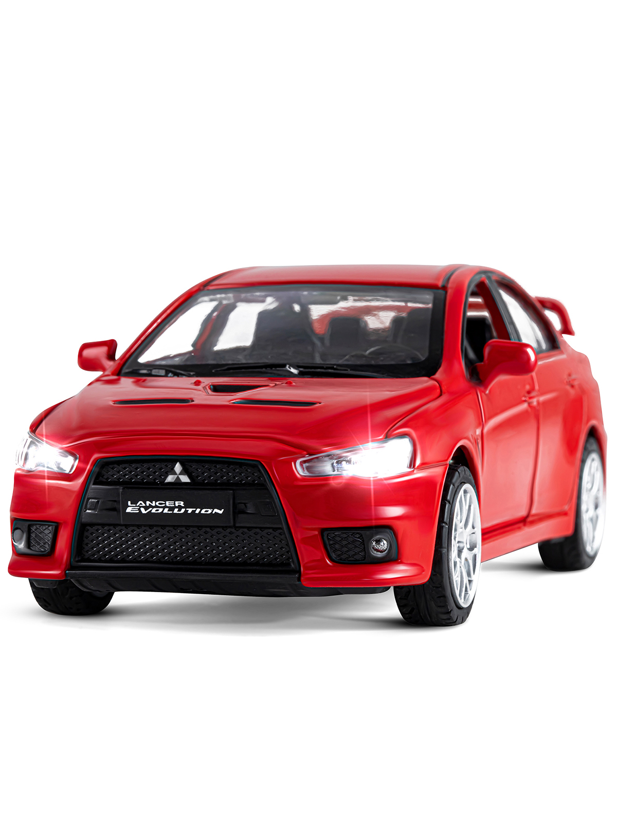 Автомобиль АВТОпанорама Mitsubishi Lancer Evolution 1:32 JB1251331 - фото 10