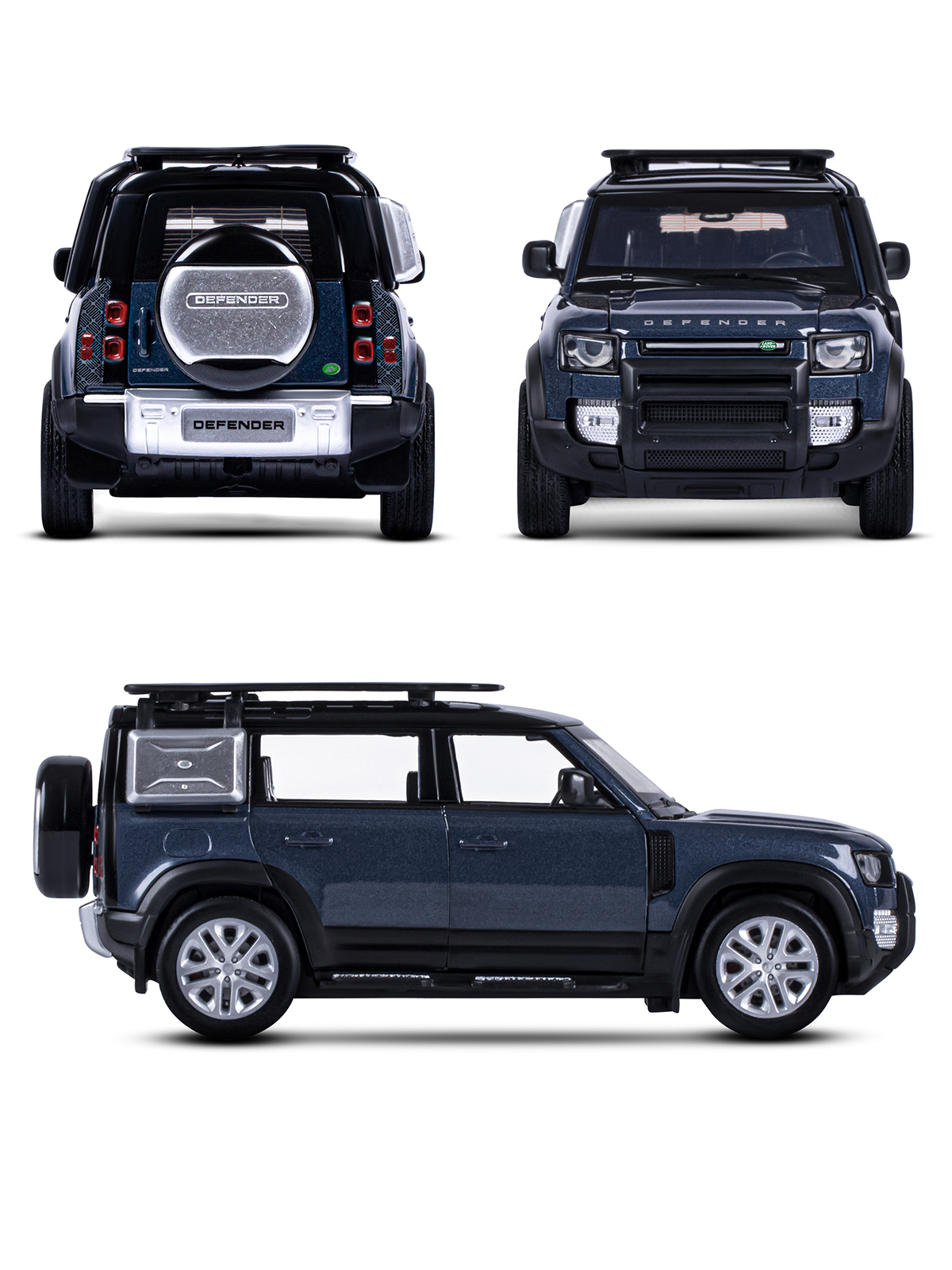 Внедорожник АВТОпанорама Land Rover Defender 110 1:32 JB1251534 - фото 6
