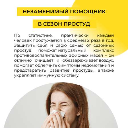 Комплекс эфирных масел Siberina натуральный «При первых признаках простуды» 10 мл