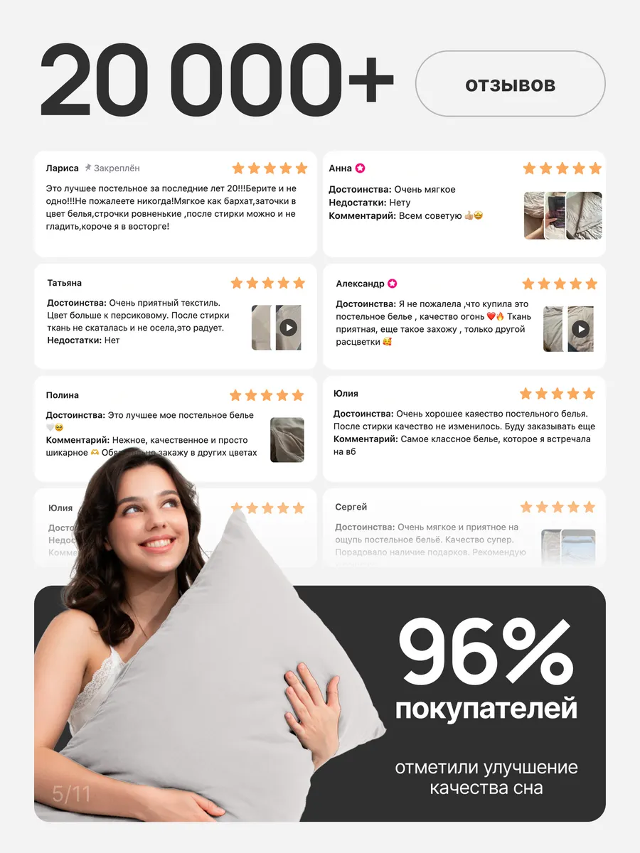 Комплект постельного белья My Cool Home семейный 5 предм. - фото 7