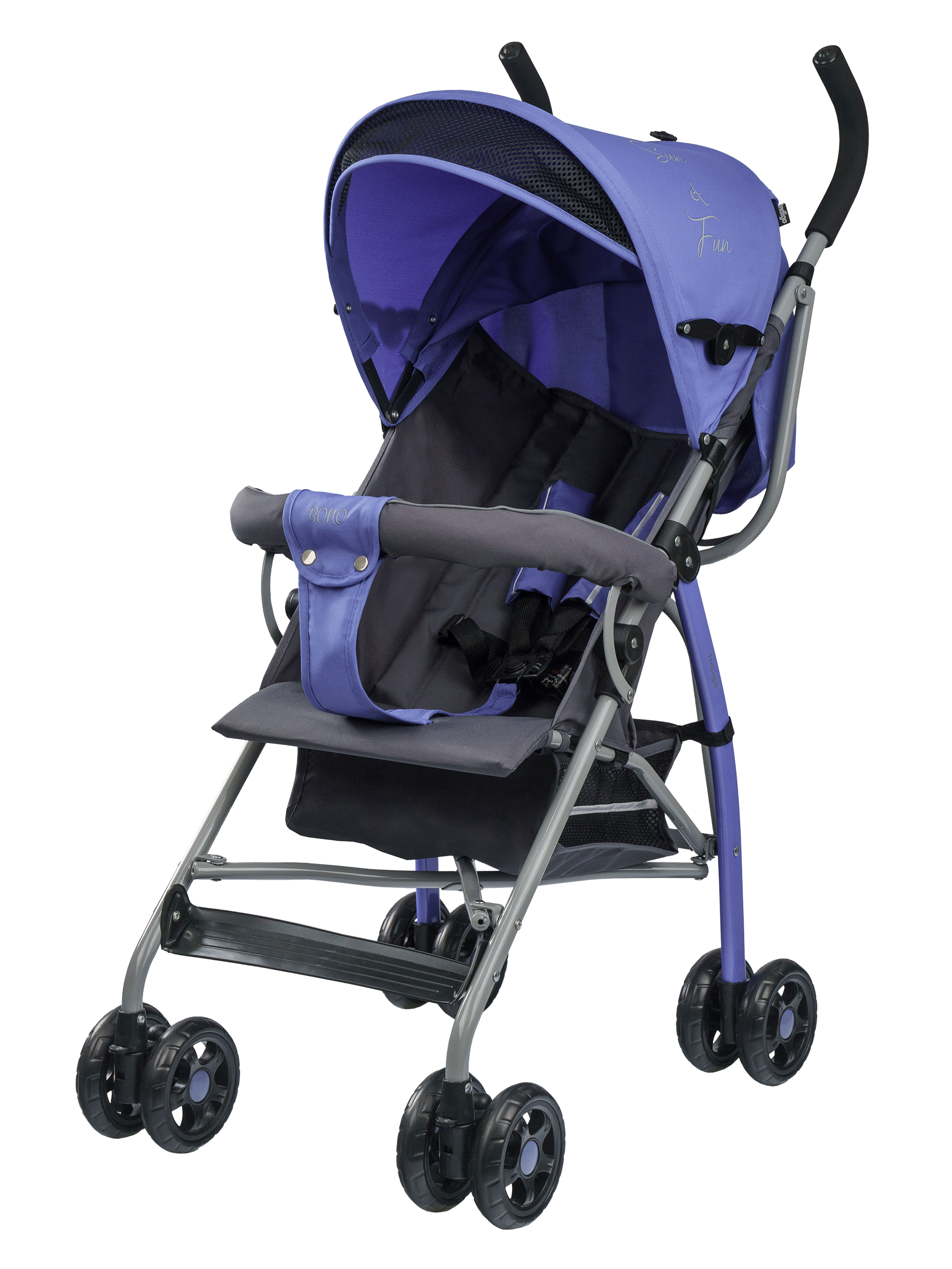 Коляска прогулочная Indigo Bono синий - фото 8