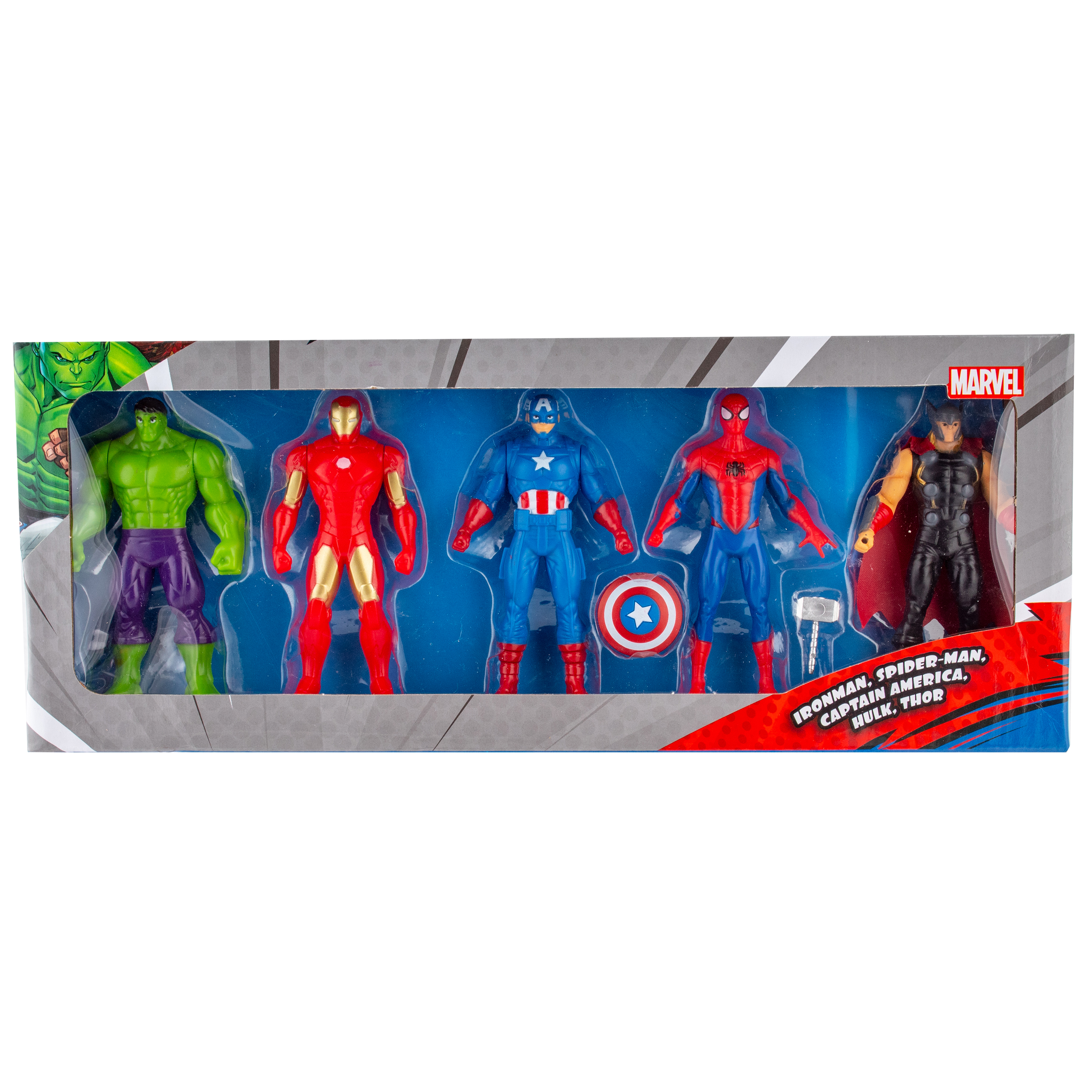Набор KiddiePlay Пять фигурок Марвел с движущимися конечностями 10см - фото 2