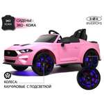 Электромобиль RIVERTOYS A222MP-PINK С пультом ДУ
