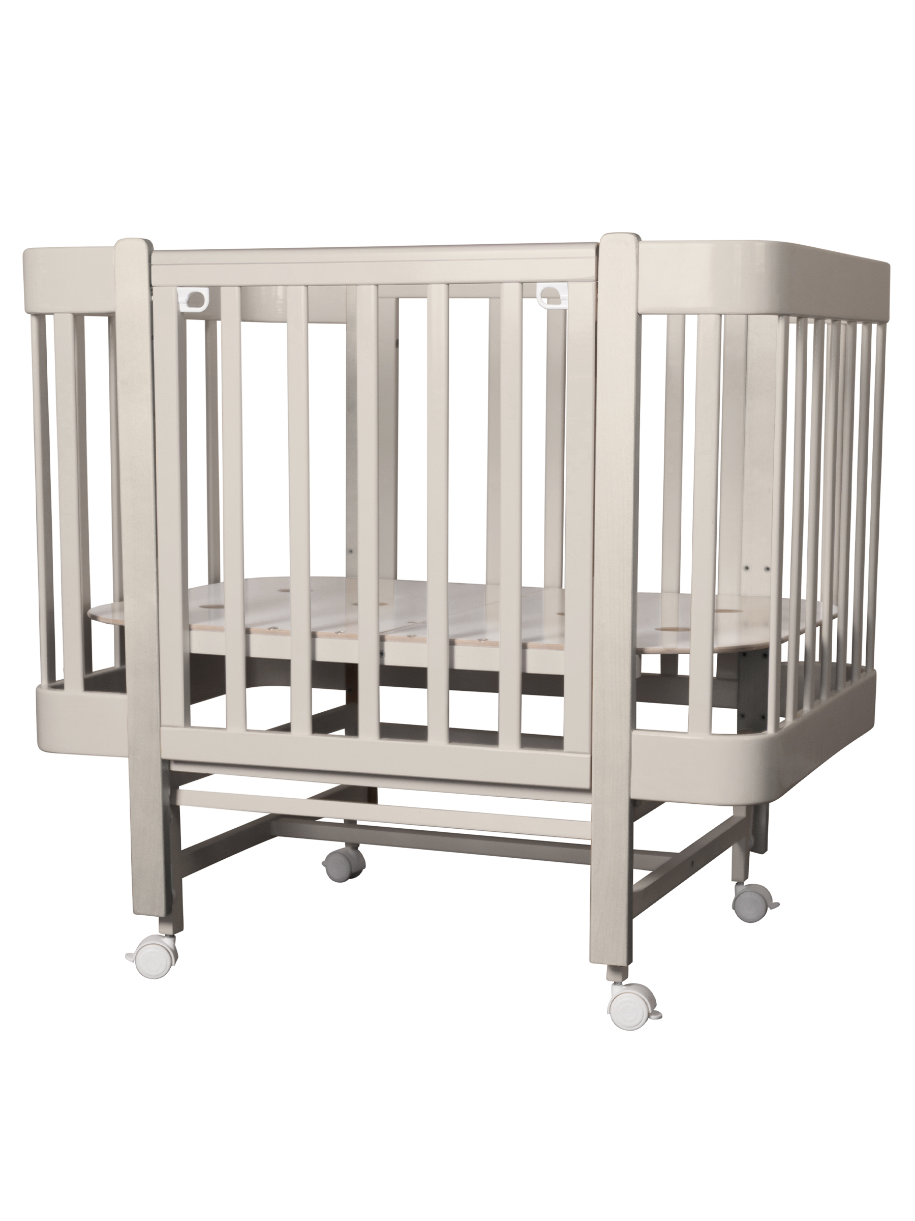 Детская кроватка Ingo Tiny кашемир-кашемир, продольный маятник - фото 8