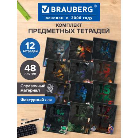Тетрадь Brauberg 48 лист. 12 шт.