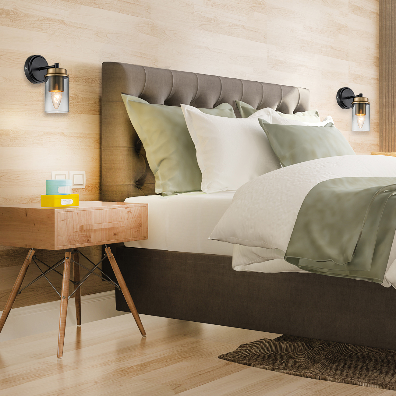 Бра ESCADA Escada 2118/1A Black/Brass - фото 3