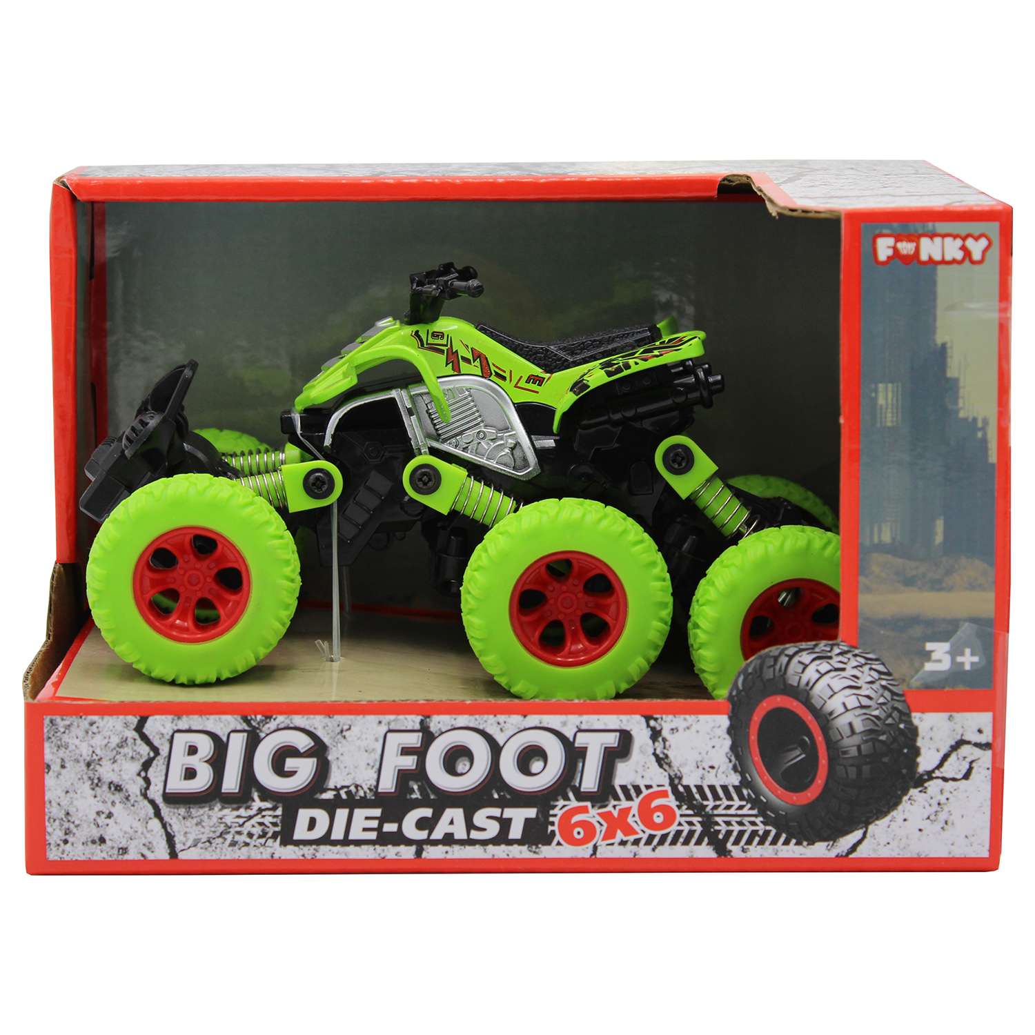 Квадроцикл Funky Toys зеленый FT61066 - фото 2