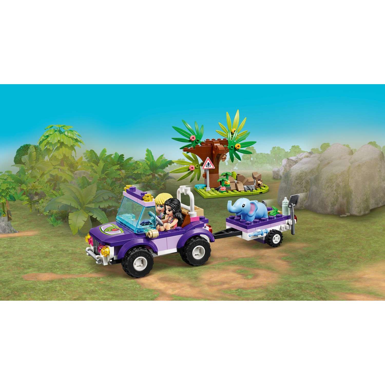 Конструктор LEGO Friends Спасение слонёнка блочный - фото 11
