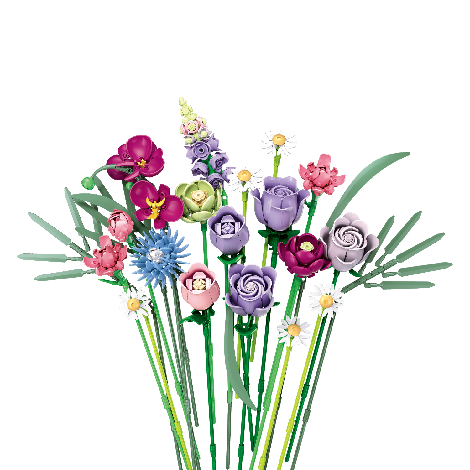 Конструктор SLUBAN Букет цветов 780 дет. - фото 3