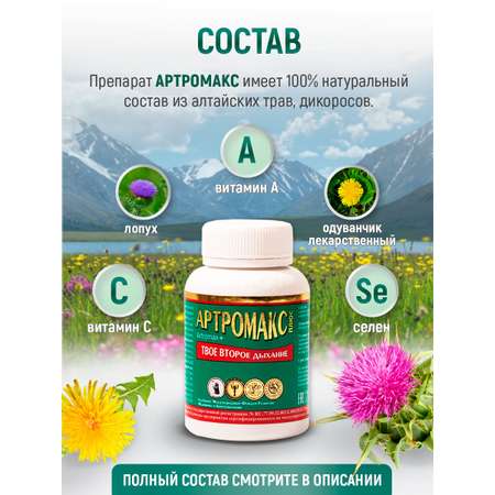 БАД антипаразитарный Артромакс Оптисалт 60 капсул