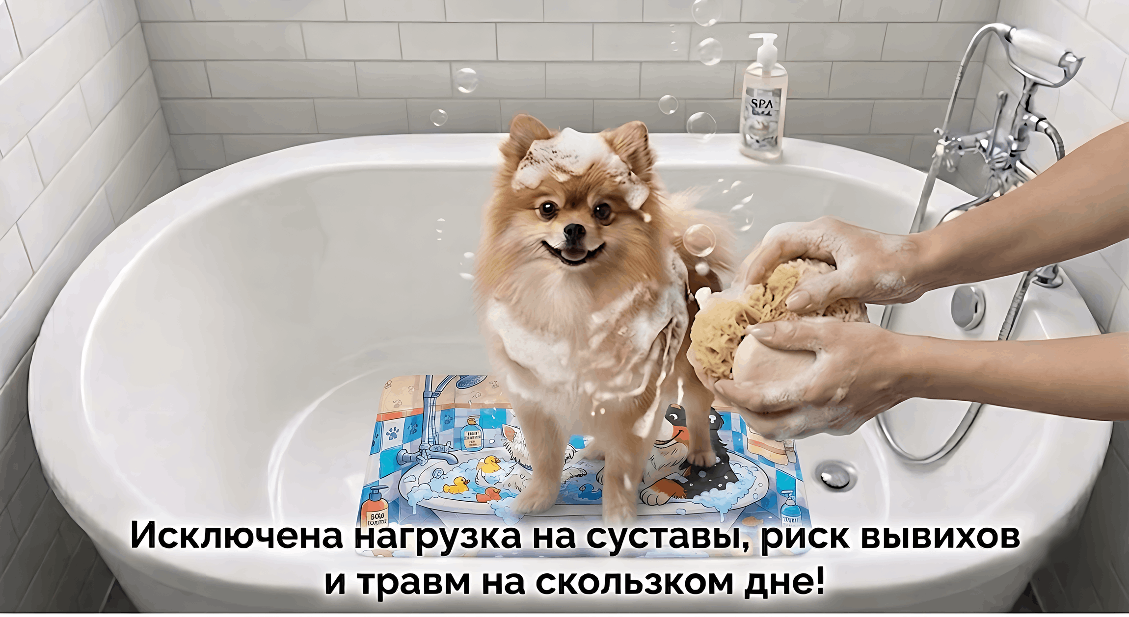 Коврик для ванны Varmax на присосках для животных - фото 5