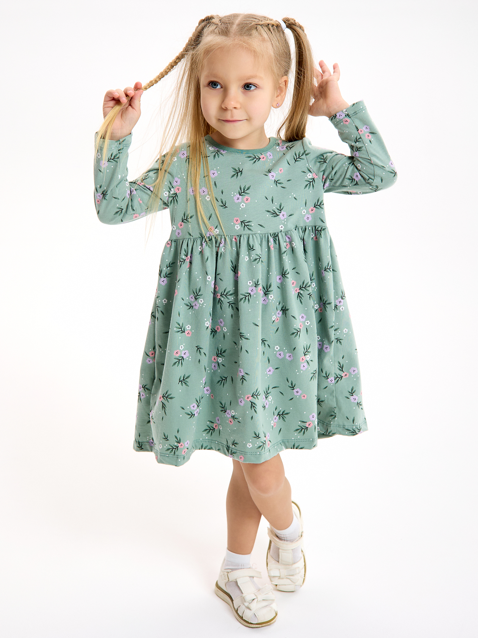 Платье LEVAKIDS платье для девочки_сказочные цветы - фото 1
