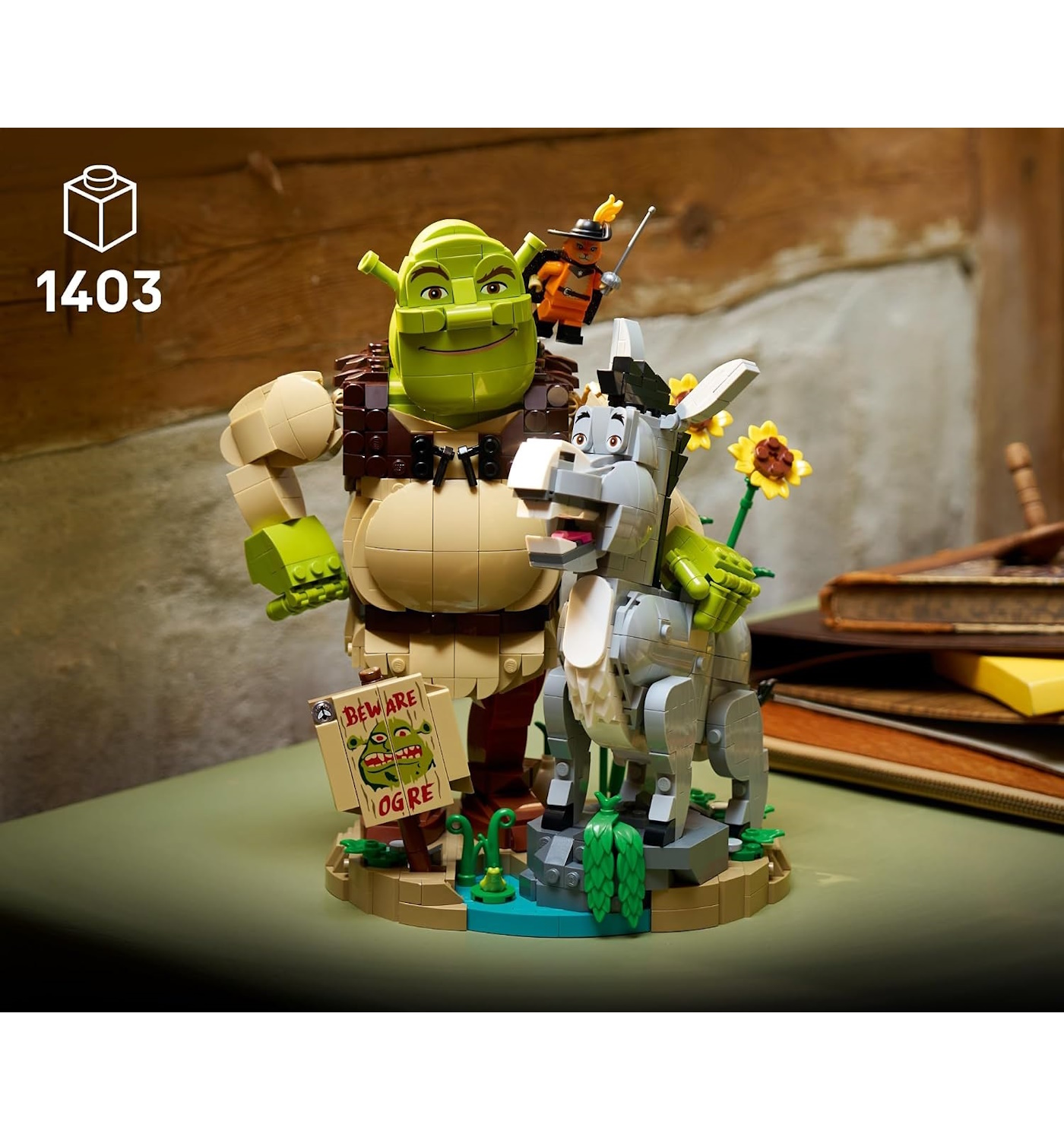 Конструктор LEGO Disney Шрек Осёл и Кот в сапогах 1403 дет. - фото 2