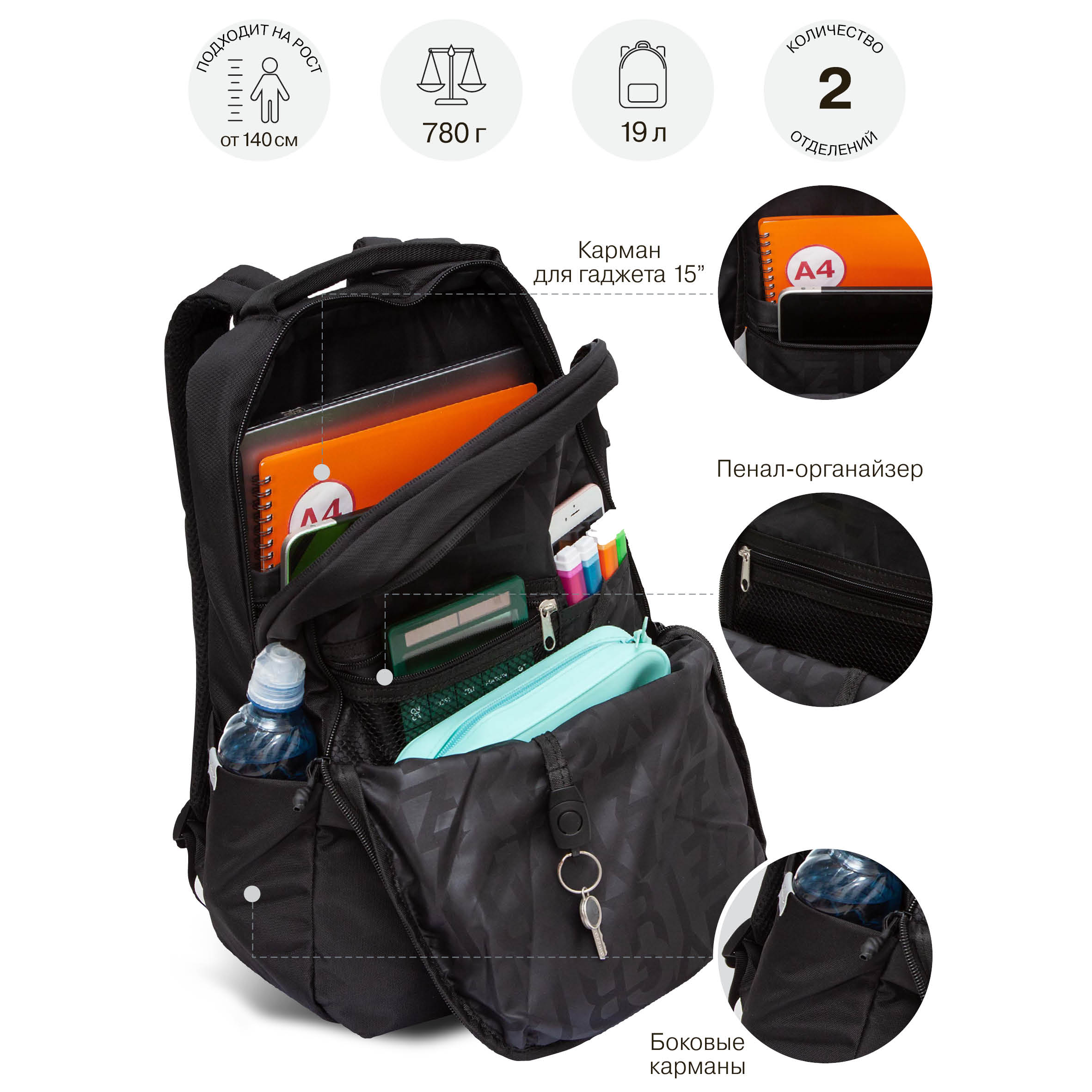 Рюкзак Grizzly для мальчика - фото 7