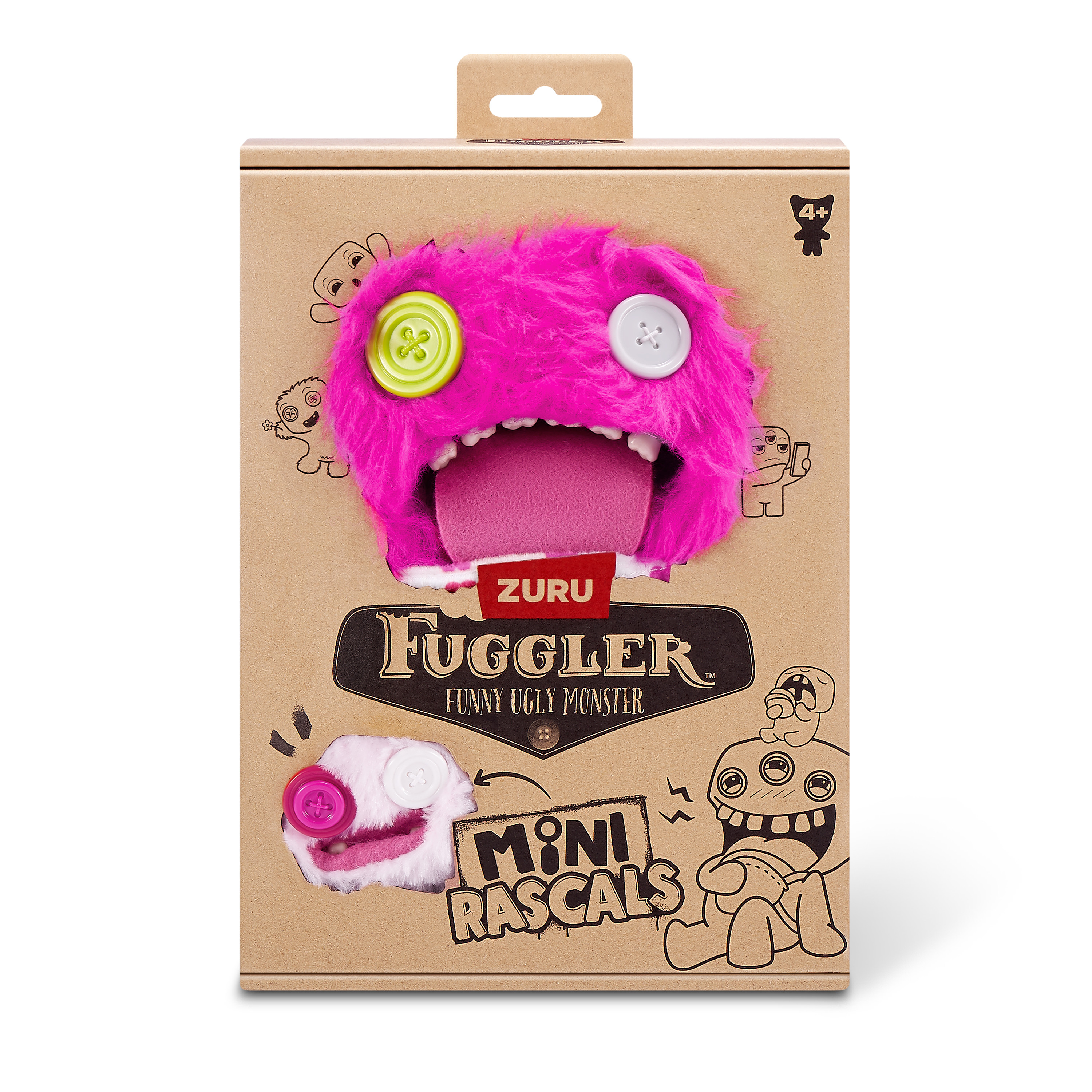 Мягкая игрушка FUGGLER Уга Буга с малышом 24 см - фото 12