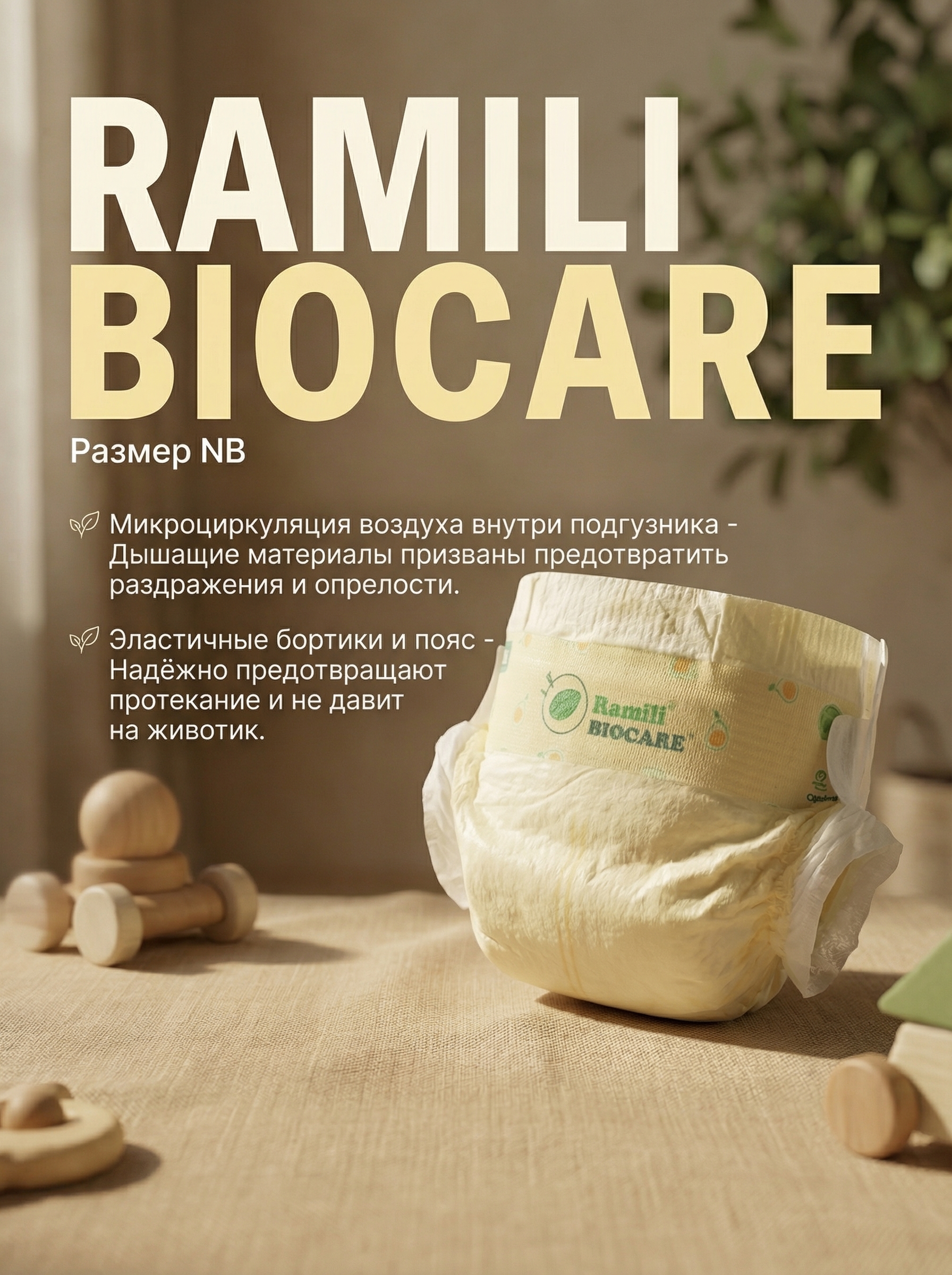 Подгузники Ramili Premium для новорожденных 0 (0-5) 60 шт. - фото 5