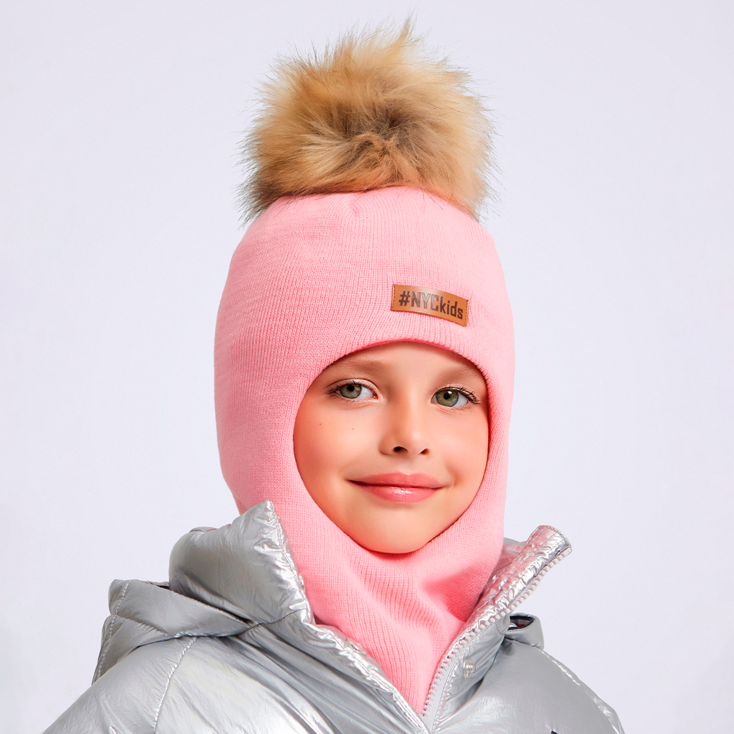 Шапка-шлем KUBRIO KU-H-305-FurBubonHELMwin-Pink - фото 3